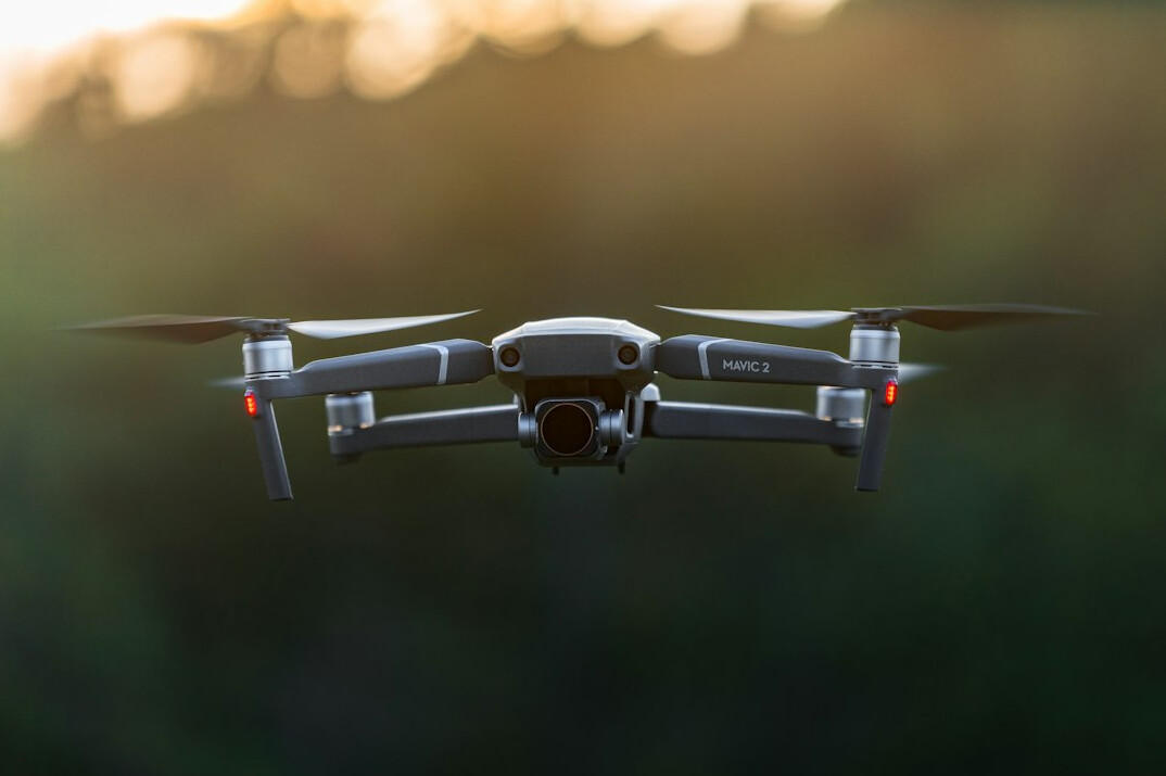 drone flying surveillance