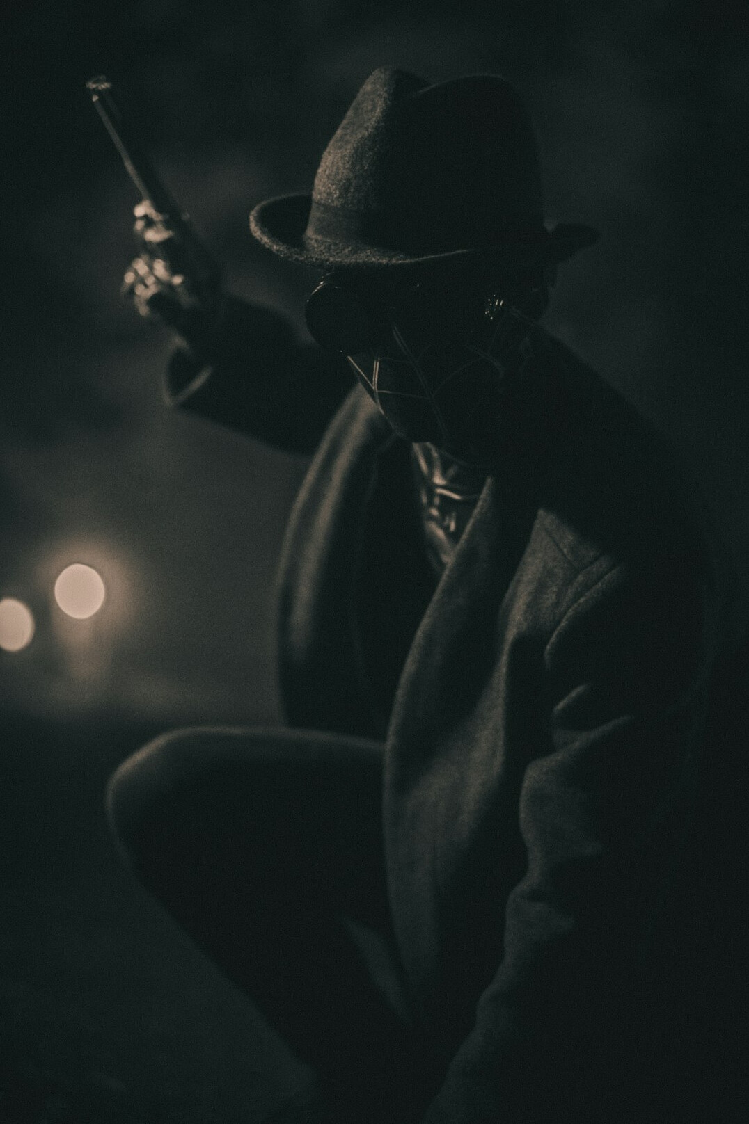 private investigator searching