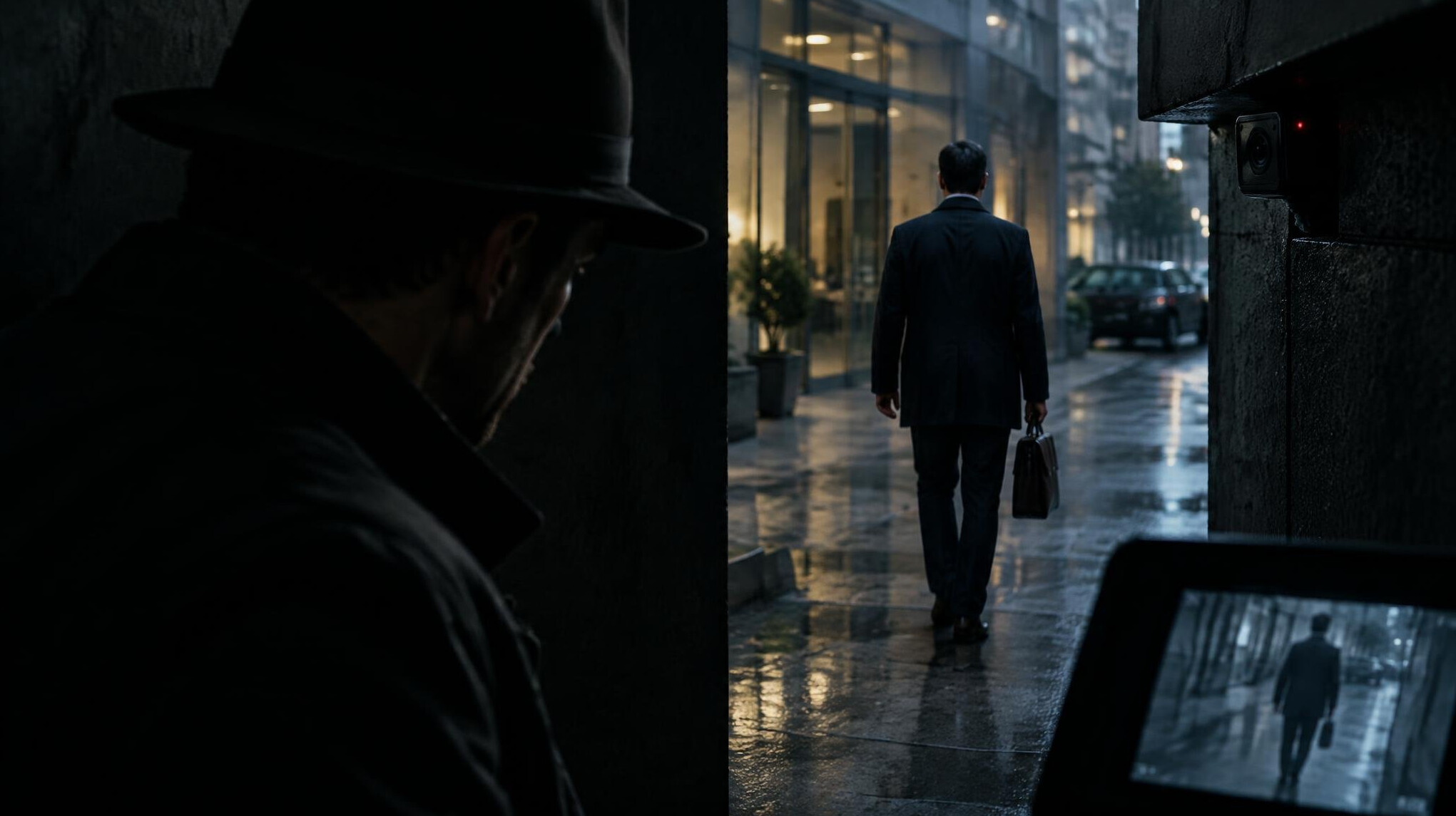 detective in shadows